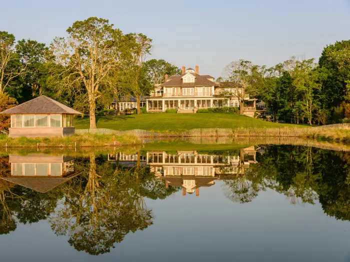 In total, the home has 300 feet of waterfront property.