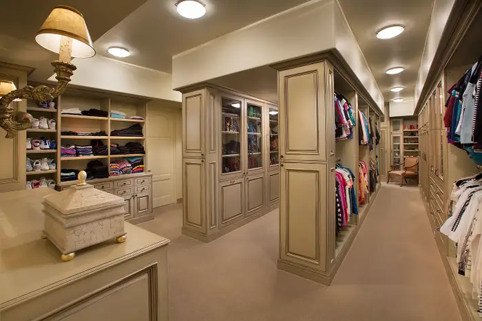 With a pretty sizable closet