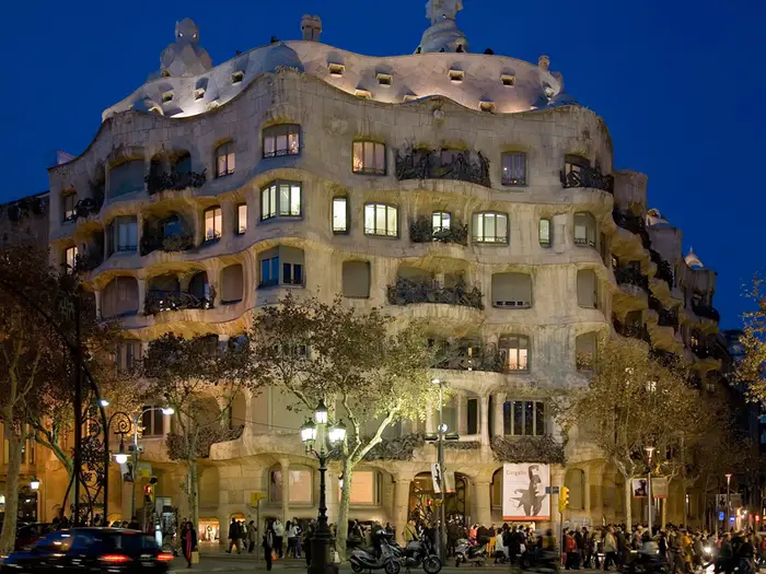 Casa Milà is better known as La Pedrera Gaudí constructed this apartment building between 1905 and 1910