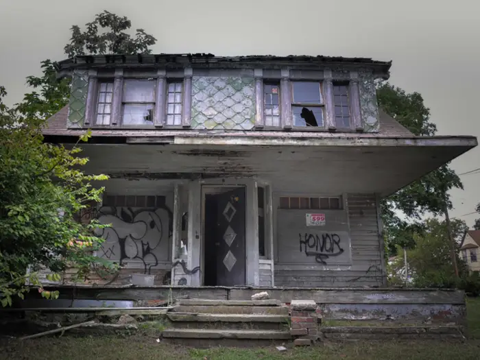 This abandoned East Cleveland, Ohio house where serial Anthony Sowell grew up has been demolished