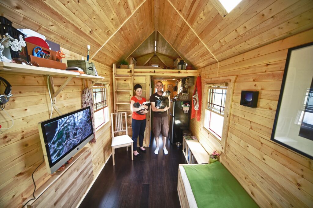 chris-and-malissa-tack-gave-up-their-high-tech-lives-in-2011-and-condensed-their-world-into-a-tiny-house-in-the-town-of-snohomish-washington-their-new-home-is-only-140-square-feet