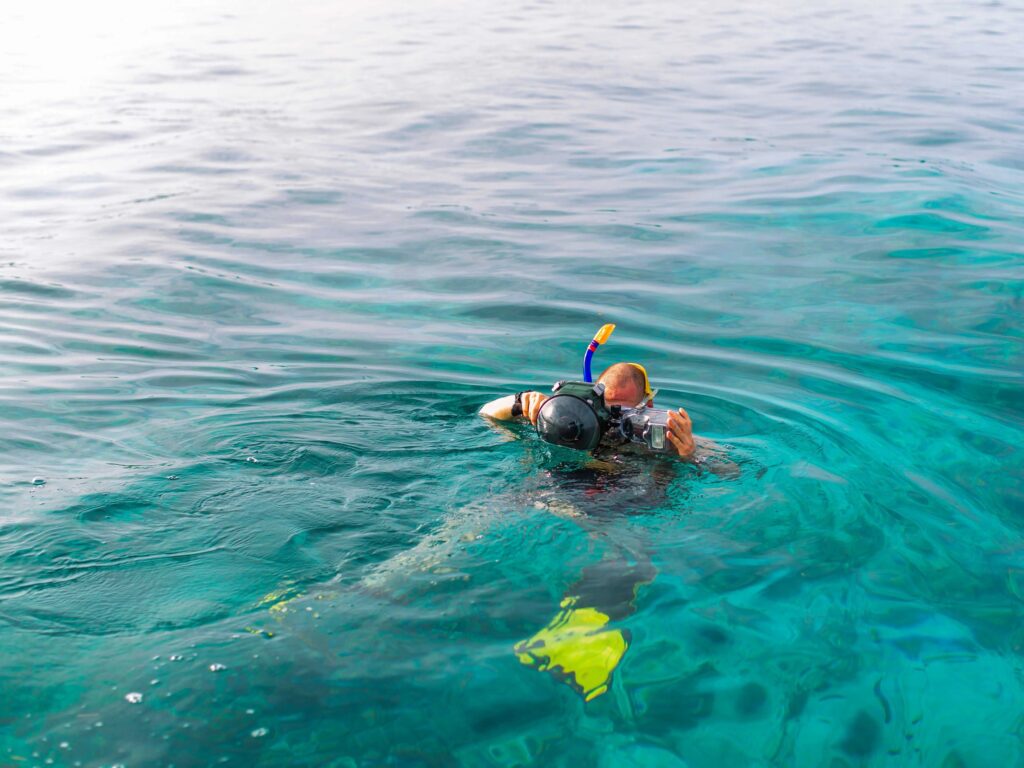 I have been a three star CMAS diver (certification that  allows diving down to 66 feet) for over 20 years now. With that experience I  don’t have to think about the diving and can completely focus on taking photos,”  Anhede said.